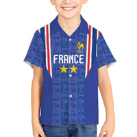 Custom France Football Kid Hawaiian Shirt Les Bleus Glory Road to 2026