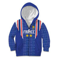 Custom France Football Kid Hoodie Les Bleus Glory Road to 2026