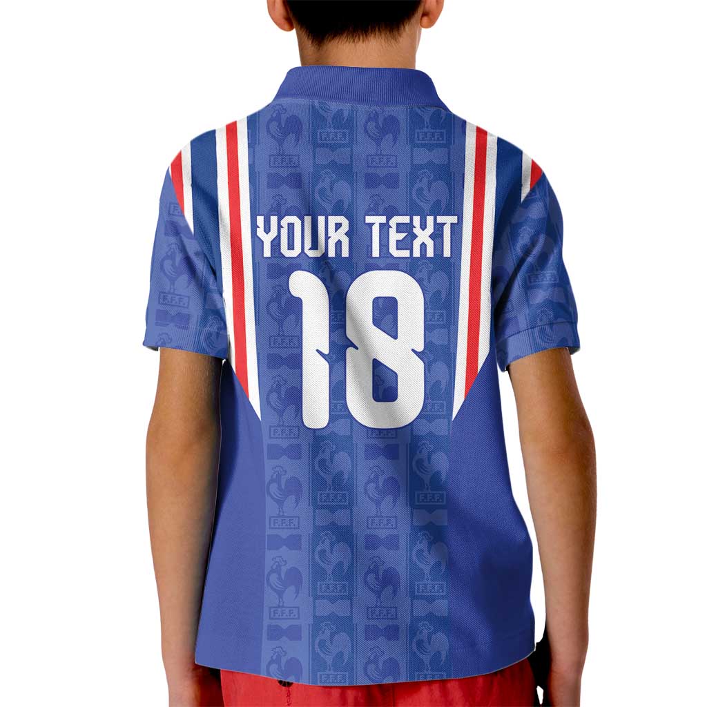 Custom France Football Kid Polo Shirt Les Bleus Glory Road to 2026
