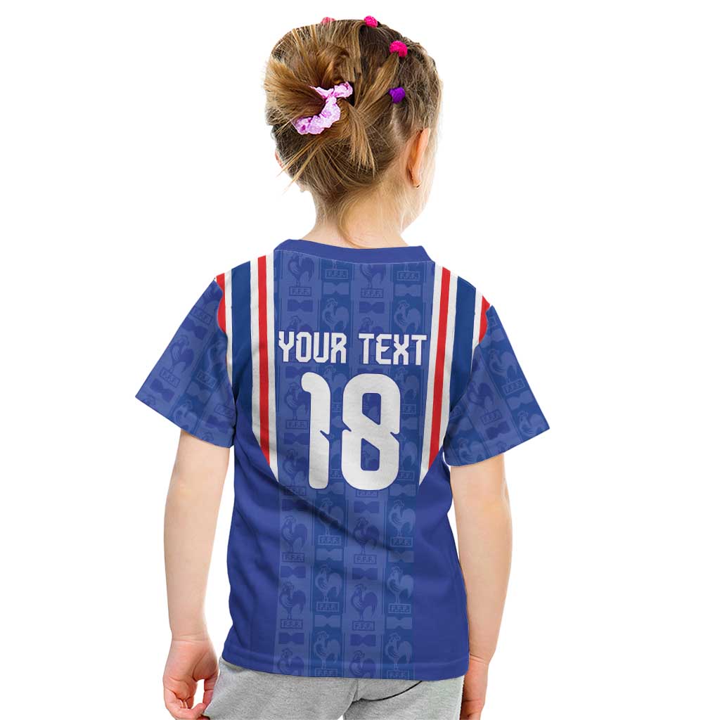 Custom France Football Kid T Shirt Les Bleus Glory Road to 2026