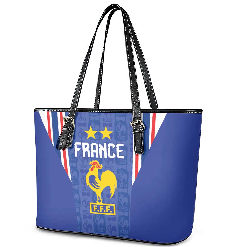 France Football Leather Tote Bag Les Bleus Glory Road to 2026