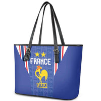 France Football Leather Tote Bag Les Bleus Glory Road to 2026