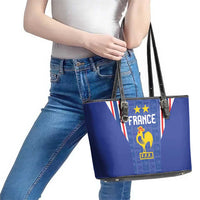 France Football Leather Tote Bag Les Bleus Glory Road to 2026
