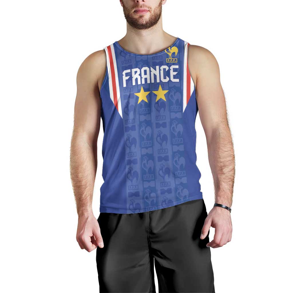 Custom France Football Men Tank Top Les Bleus Glory Road to 2026