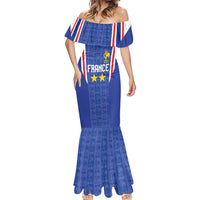 Custom France Football Mermaid Dress Les Bleus Glory Road to 2026