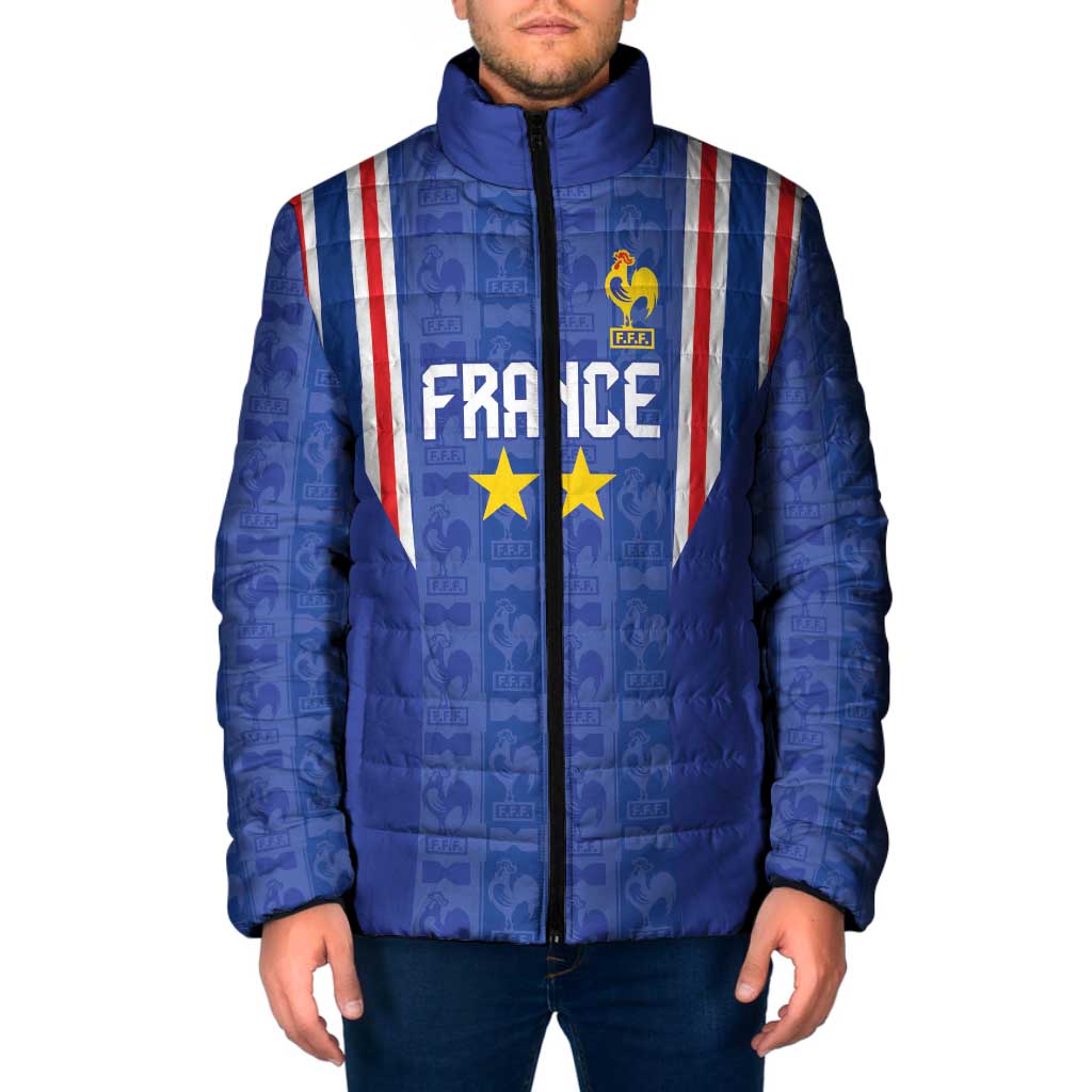 Custom France Football Padded Jacket Les Bleus Glory Road to 2026