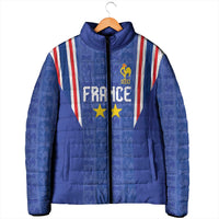 Custom France Football Padded Jacket Les Bleus Glory Road to 2026
