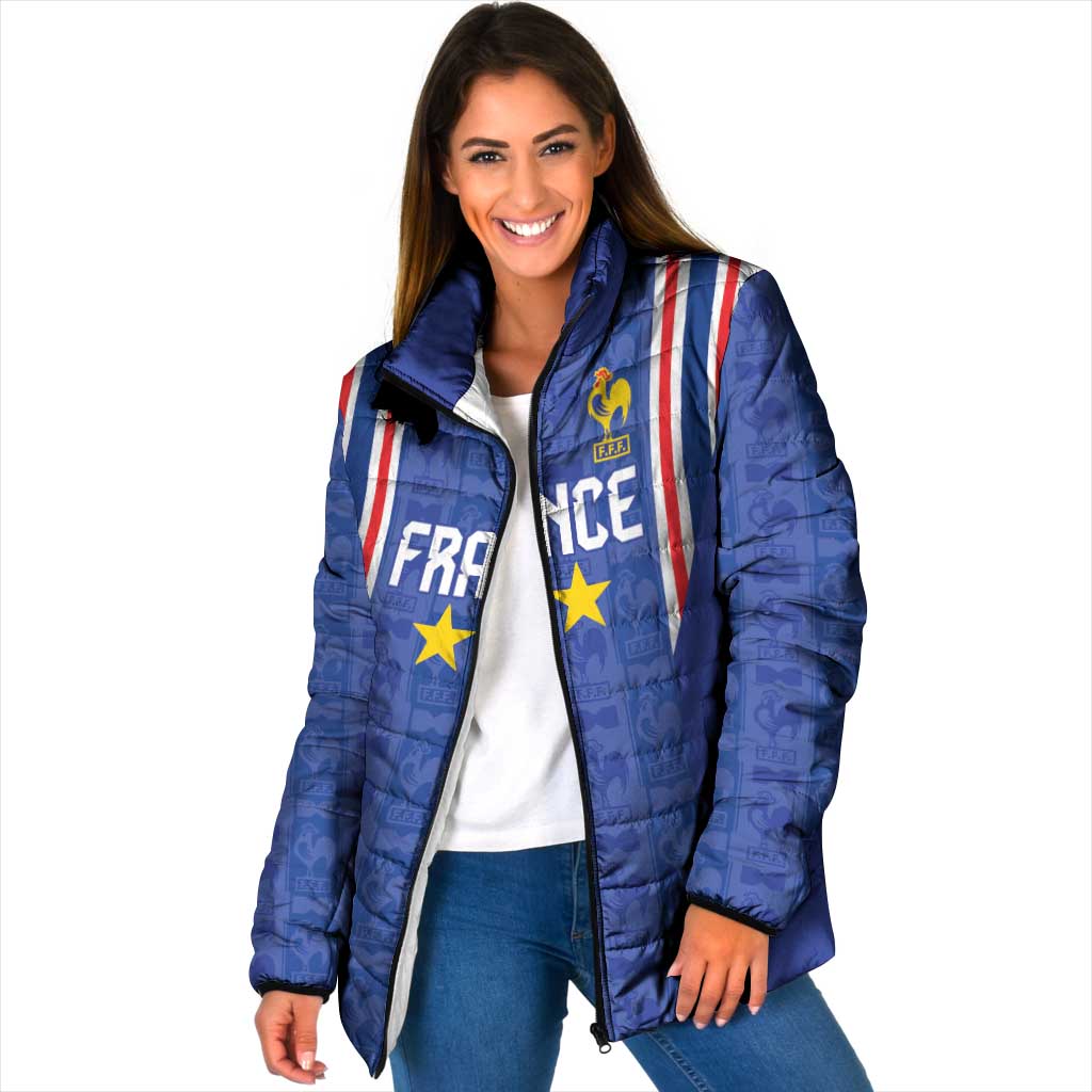 Custom France Football Padded Jacket Les Bleus Glory Road to 2026