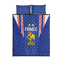 France Football Quilt Bed Set Les Bleus Glory Road to 2026