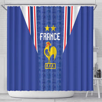 France Football Shower Curtain Les Bleus Glory Road to 2026