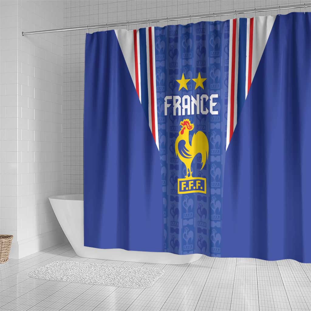 France Football Shower Curtain Les Bleus Glory Road to 2026