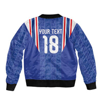 Custom France Football Sleeve Zip Bomber Jacket Les Bleus Glory Road to 2026