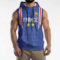 Custom France Football Sleeveless Hoodie Les Bleus Glory Road to 2026