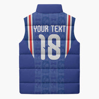 Custom France Football Sleeveless Puffer Jacket Les Bleus Glory Road to 2026