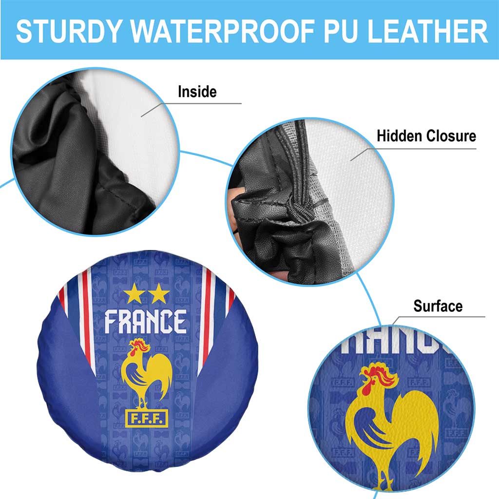 France Football Spare Tire Cover Les Bleus Glory Road to 2026