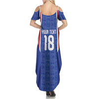 Custom France Football Summer Maxi Dress Les Bleus Glory Road to 2026