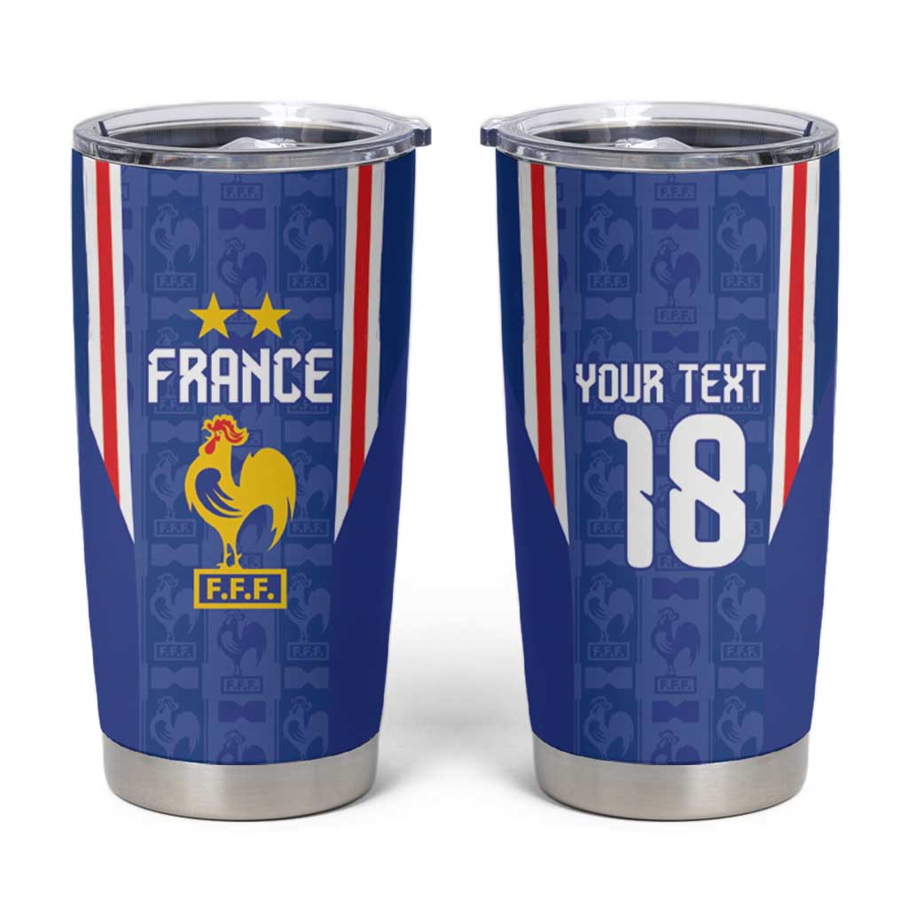 Custom France Football Tumbler Cup Les Bleus Glory Road to 2026