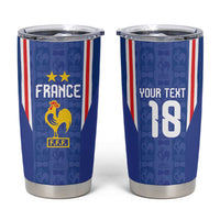 Custom France Football Tumbler Cup Les Bleus Glory Road to 2026