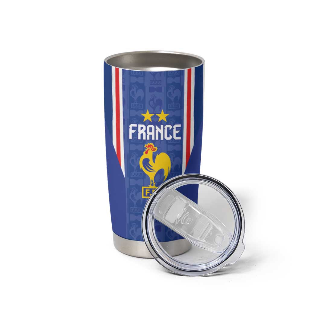Custom France Football Tumbler Cup Les Bleus Glory Road to 2026