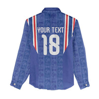 Custom France Football Women Casual Shirt Les Bleus Glory Road to 2026