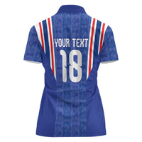 Custom France Football Women Polo Shirt Les Bleus Glory Road to 2026