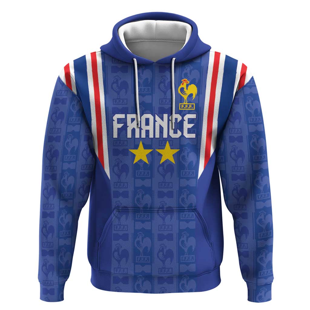 Custom France Football Zip Hoodie Les Bleus Glory Road to 2026