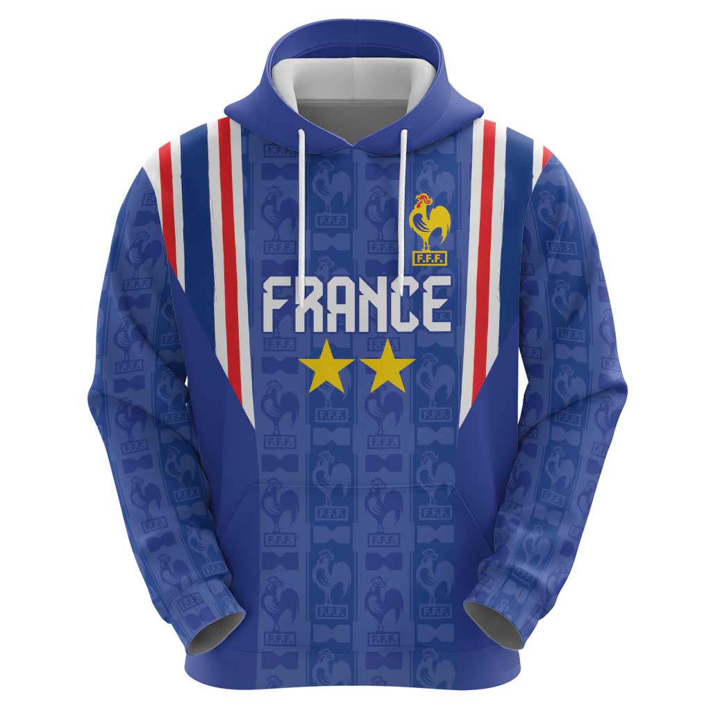 Custom France Football Zip Hoodie Les Bleus Glory Road to 2026