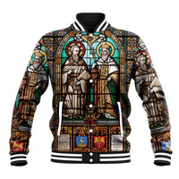 Happy Saints Cyril and Methodius Day Baseball Jacket Christian Stained-Glass Window