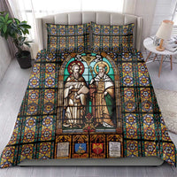 Happy Saints Cyril and Methodius Day Bedding Set Christian Stained-Glass Window