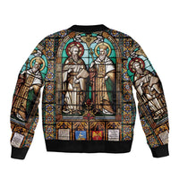 Happy Saints Cyril and Methodius Day Bomber Jacket Christian Stained-Glass Window