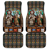 Happy Saints Cyril and Methodius Day Car Mats Christian Stained-Glass Window