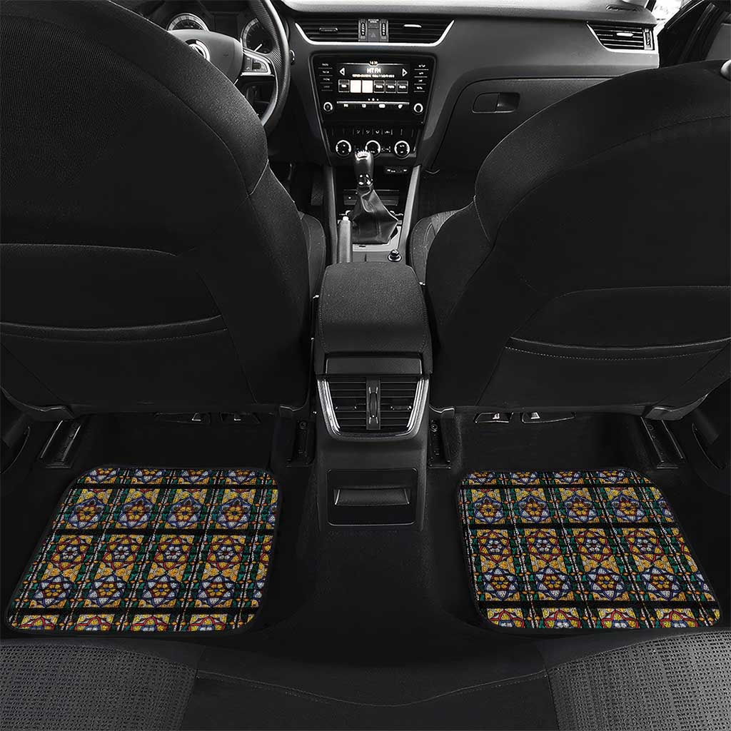 Happy Saints Cyril and Methodius Day Car Mats Christian Stained-Glass Window