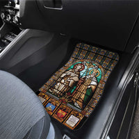 Happy Saints Cyril and Methodius Day Car Mats Christian Stained-Glass Window