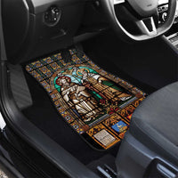 Happy Saints Cyril and Methodius Day Car Mats Christian Stained-Glass Window