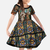 Happy Saints Cyril and Methodius Day Family Matching Mermaid Dress and Hawaiian Shirt Christian Stained-Glass Window