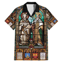 Happy Saints Cyril and Methodius Day Family Matching Mermaid Dress and Hawaiian Shirt Christian Stained-Glass Window