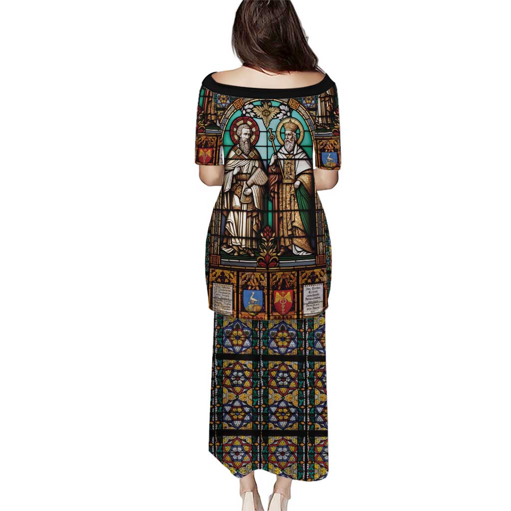 Happy Saints Cyril and Methodius Day Puletasi Christian Stained-Glass Window