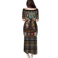 Happy Saints Cyril and Methodius Day Puletasi Christian Stained-Glass Window