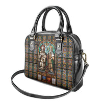 Happy Saints Cyril and Methodius Day Shoulder Handbag Christian Stained-Glass Window