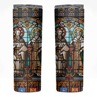Happy Saints Cyril and Methodius Day Skinny Tumbler Christian Stained-Glass Window