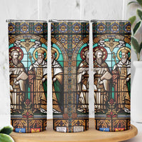 Happy Saints Cyril and Methodius Day Skinny Tumbler Christian Stained-Glass Window