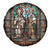 Happy Saints Cyril and Methodius Day Spare Tire Cover Christian Stained-Glass Window