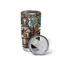 Happy Saints Cyril and Methodius Day Tumbler Cup Christian Stained-Glass Window