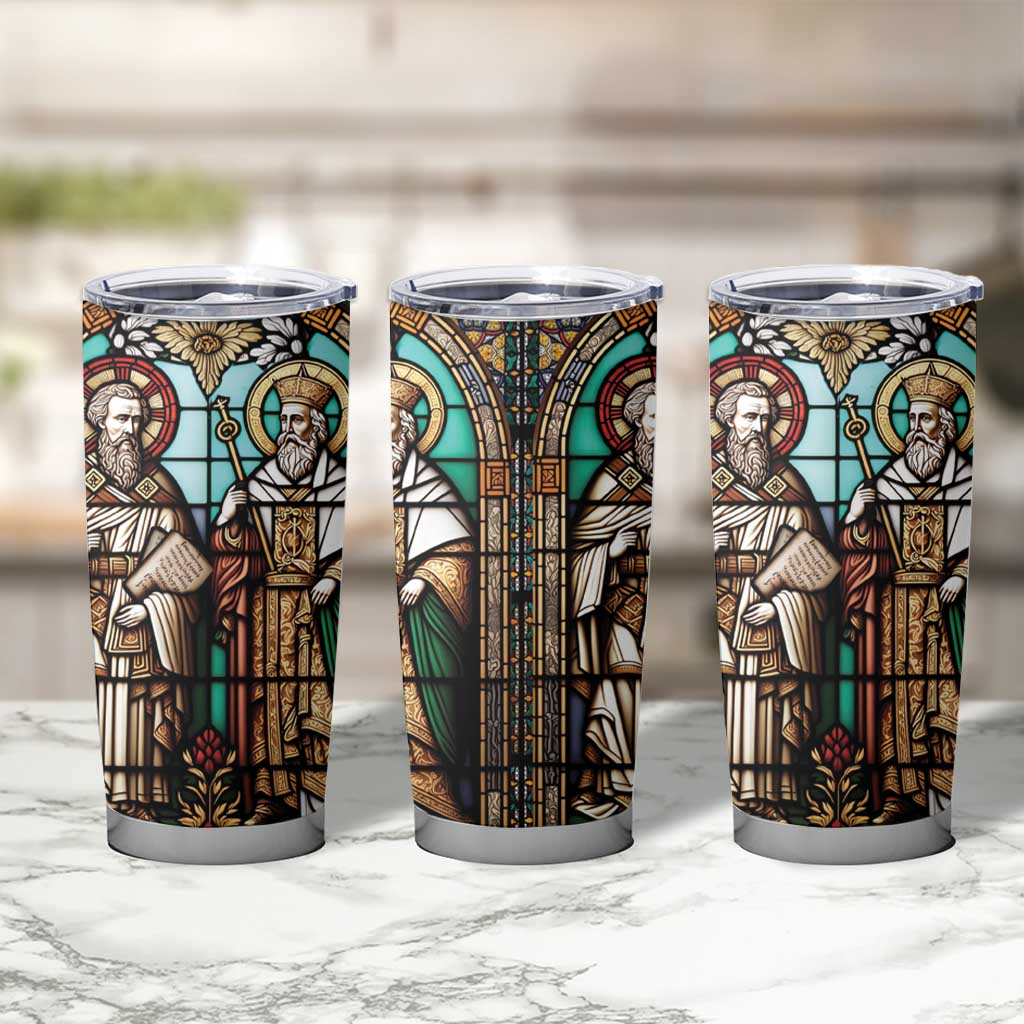 Happy Saints Cyril and Methodius Day Tumbler Cup Christian Stained-Glass Window