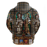 Happy Saints Cyril and Methodius Day Zip Hoodie Christian Stained-Glass Window