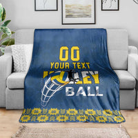 Custom Ukraine Volleyball Blanket Cholovicha Zbirna Ukrainy z Volejbolu