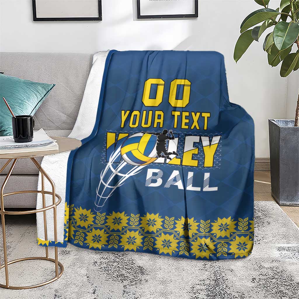 Custom Ukraine Volleyball Blanket Cholovicha Zbirna Ukrainy z Volejbolu