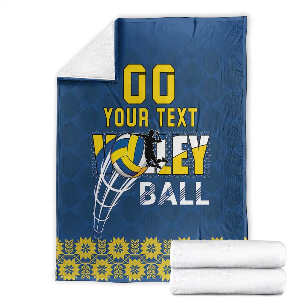 Custom Ukraine Volleyball Blanket Cholovicha Zbirna Ukrainy z Volejbolu