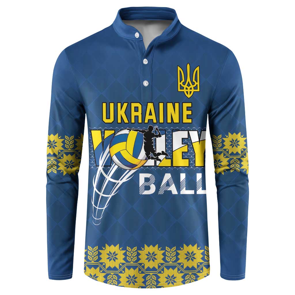 Custom Ukraine Volleyball Button Sweatshirt Cholovicha Zbirna Ukrainy z Volejbolu