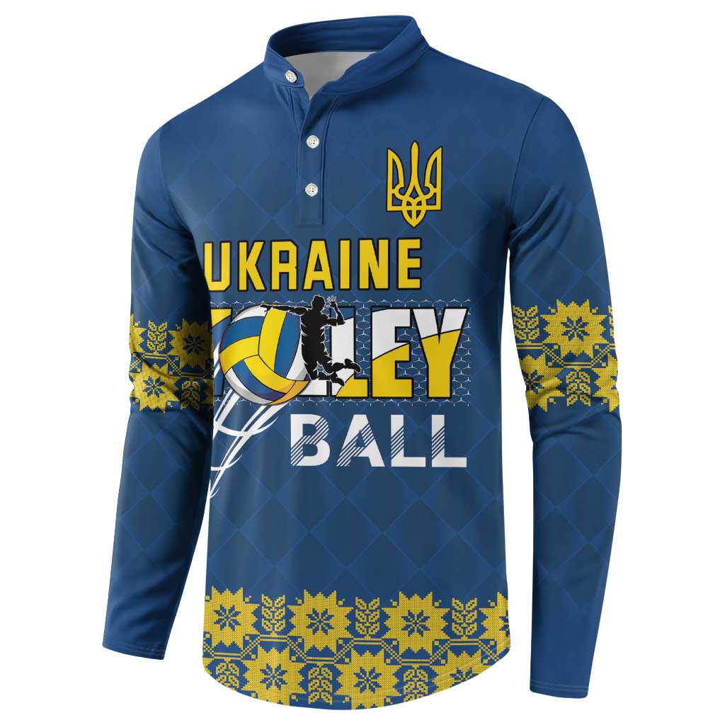 Custom Ukraine Volleyball Button Sweatshirt Cholovicha Zbirna Ukrainy z Volejbolu